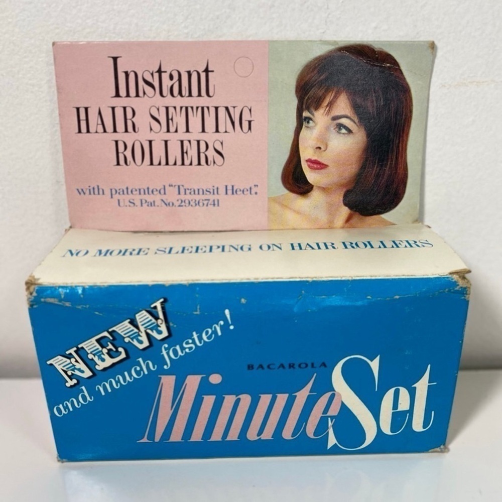 Vintage Bacarola Minute Set Hair Transit Heat Setting Rollers 1960’s/1970’s